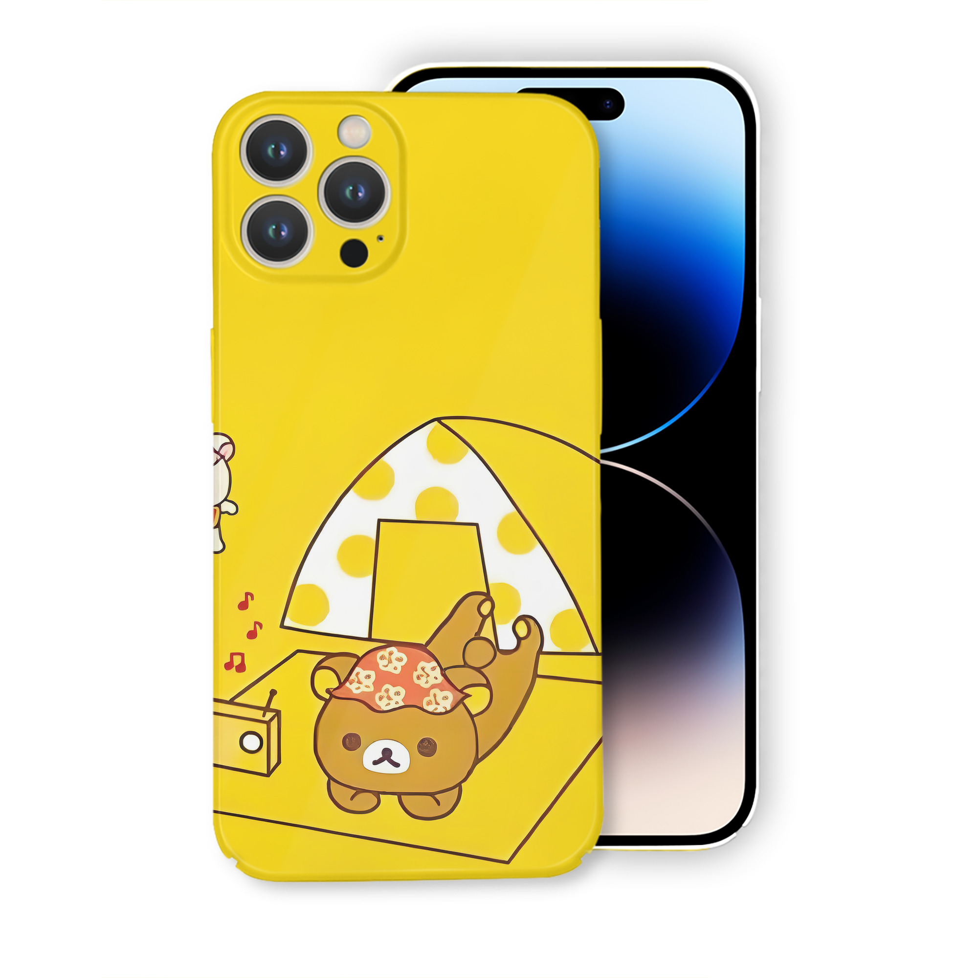 （画像用） リラックマ リラックマ キイロイトリ Rilakkuma Korilakkuma Kiiroitori 【iPhone 14シリーズ対応】ハードケース